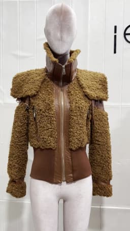 Lautaro Winter Warm Thick Patchwork Faux Fur Coat Women Long Sleeve Zipper Turndown Collar Stylish Fluffy Jacket Fashion 2021