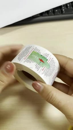 500Pcs White Candle Warning Labels,1inch 1.5inch Round Candle Safety Labels Sticker for Candle Making DIY Candle Jars