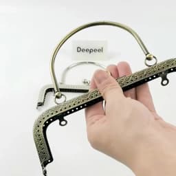 1/2/5Pcs Deepeel 18cm Metal Square Smooth Bag Handle Women Purse Frame Handbag WovenBag Chain DIY Handmade Sewing Accessories