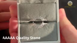 Newshe 925 Sterling Silver Dainty Sunflower Ring Enhancer for Women Engagement Rings AAAAA Cubic Zircon Curved Wedding Band