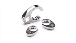 Fanyaa Hand Tool Individual 3/8 Inch Sqaure Drive Flare Nut Plum Hole Clamp Tool Wrench Head 10-19mm Replacement Part Head