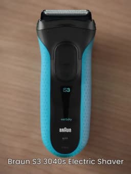 Braun 3040S Shaver Floating Foil Cutter Reciprocating Electric Shaver with Sideburns Trimmer for Man 110V-220V