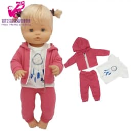 For 40 Cm Nenuco Doll Clothes 17 Inch Baby Doll Flower Shirt Pants Toys Clothing