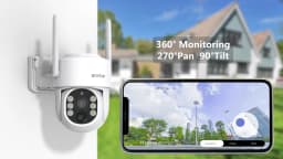 ANNKE 4MP CCTV Security System 4Ch Wireless NVR 7″ Monitor Motion Detection 2PCS Super HD Cameras Two-Way Audio IR Night Vision