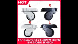 Original 100% Left Right Wheels For Xiaomi Mijia STYTJ02YM 3C 2S S10 B106GL B106CN Walking Wheel Vacuum Cleaner Accessories