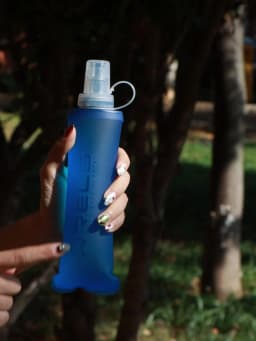 WRELS Soft Flask Folding Collapsible Water Bottle TPU BPA Free Outdoor Sport Portable Water Bag Running soft water kettle