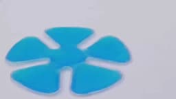 Blue PVC Gel Ice Pack - Adjustable Cooling Pad for Helmets & Hats | Reusable Cold Compress Travel Portable Outdoor Accessory