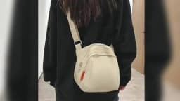 Lightweight and Versatile Nylon Shell Bag for Women, 2026 New Large Capacity Casual Single Shoulder Crossbody Commuting Bag