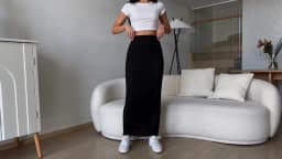 New High-Waisted Side Slim Knitted Half-Skirt Women's Casual Dress Half-Skirt