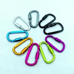 Carabiner For Key Camping Survival EDC Outdoor Keychain Clip Alloy Aluminum Tactical Caribiner Climbing Karabiners