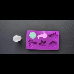 1pc 6-cavity Christmas shaped silicone mold, used for DIY mousse cakes, desserts, pastries, baking utensils