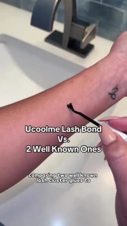 uCoolMe Lash Bond and Seal with Fast Glue Remover Strong Hold 150H Lashes Extension Waterproof and Long Lasting DIY Makeup Tool