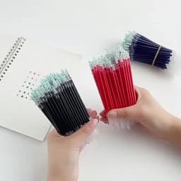 10/20/30 pcs/set 0.5mm Gel Pen Refills Red Blue Black Ink Stationery Writing Supplies Office Signature Rods Office School Needle