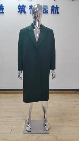 Mauroicardi Autumn Winter Long Warm Oversized Soft Dark Green Black Woolen Coat Men Loose Casual Korean Wool Blends Overcoat