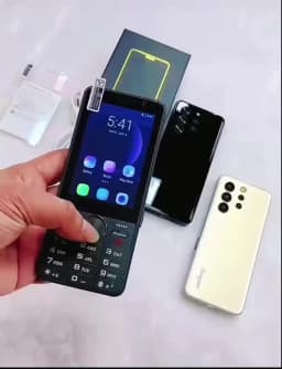 Unlocked 3.5" Touch Screen Keyboard Android Smart Slim Senior Phone 4G LTD Google Play OS 8.1 Push Button Dual SIM WiFi Hotspot