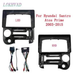 2 Din 9 Inch Car Android Radio Installation GPS Mp5 ABS PC Plastic Fascia Panel Frame for Hyundai Santro Atos Prime 2003-2015