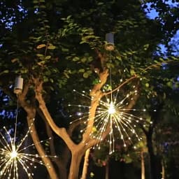 Fireworks String Lights LED Flower Garland Battery Powered Fairy Lights Outdoor For Christmas Camping Party Garden Terrace Decor