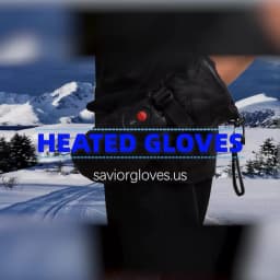Winter Ski Snowboard Gloves Rechargeable Heated Thermal Leather Waterproof High Temperature Mittens With Battery Woman Men Black