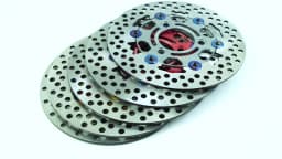 RPM Disc Brake Motorcycle 220mm Floating Disk Rotor Brake Caliper Universal 3 Hole Front Rear Wheel For Yamaha Scooters Niu