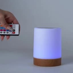 HPH RGB LED Light Party Wireless Ambient Table Lamp Remote Control Bedside Lamp for Bedroom Decoration Christmas Gift Mood Light