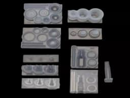 Handmade Mini Hollow Milk Bottles Cup Straw Silicone Resin Molds Craft Tools