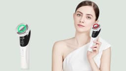 4 in 1 Cold Photon Beauty Instrument LED Light Therapy Hot Cold Compress Facial Massager Anti Aging Skin Tightening Device Home