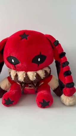 The Freak Circus Pierrot Rabbit Plush Toy Star Print Striped Long Ear Soft Stuffed Animal Home Decoration For Adult Collectors