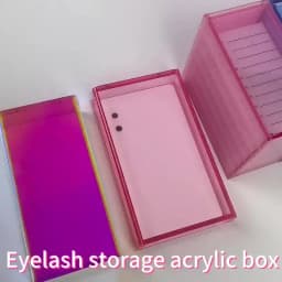 False Eyelash Storage Box Eyelash Organizer Pallet Lash Glue Display Pad Lash Stand Holder Grafted Eyelash Extension Makeup Tool