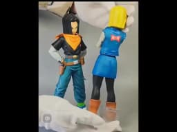 24CM Anime Dragon Ball Z Android 17 18 Figure Android 18 PVC Action Figures Collection Model Toys for Children Christmas Gifts