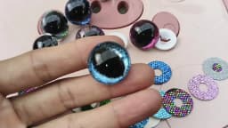 20pcs 3D Honeycomb Cat Safety Eyes For Crochet Toys Glitter Amigurumi Crafts Plush Doll Eyes DIY Toy Accessories