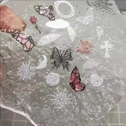 Versatile Art Mold for DIY Decorations Art Decorations Nails DIY Silicone Templates Nails Carving Moulds