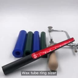 Wood Wax Calving Ring Mandrel Wax Tube Ring Ream Hole Filer Carving Ring Size Measuring Making Stick