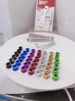 MOTSUV 4pc/5pc Bike Chainring Bolts Road MTB Plate Screws Single/double Crankset Bolts 4.9/6.4mm Chainwheel Screw Crank Part