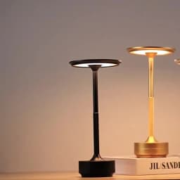 GGbingo USB Rechargeable LED Desk Lamp Touch Dimming Portable Desk Light Coffee Shop Vintage Decoration Atmosphere Light