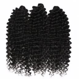 Magic 24 Inch Brown Blonde Deep Wave Synthetic Hair Bundles High Temperature Fiber Crochet Braiding Hair Extensions For Women