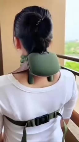 Electric Neck Shoulder Muscle Massager Cervical Spine Kneading Massage Relieve Fatigue Relax Tools Bionic Finger Silicone Soft