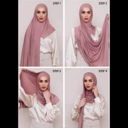 Newest Soft Cotton Jersey Double Loop Instant Hijab Muslim Headwrap Islamic Headscarf Scarf