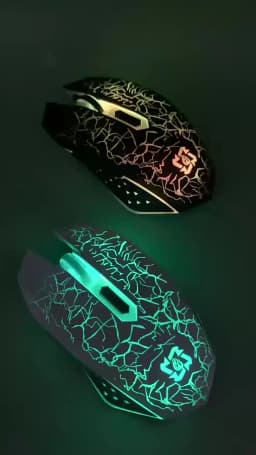 KEBIDUMEI Bluetooth 5.2 Mouse RGB 2.4G Wireless Mouse Dual-Mode Gaming Mouse 6 Buttons Silent Mouse For Laptops Computer