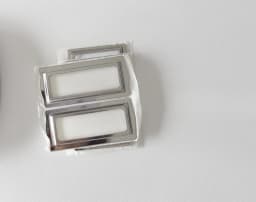 9Pcs Self Adhesive Metal Bookplates for Books Card Horizontal Clip Label Holders Metal Drawer Tag Silver Label Plate for Office