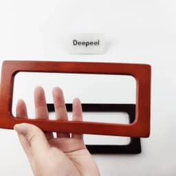 1/2Pcs Deepeel 14/20cm Wooden Handles Square Purse Frame for Making Woven Handbag DIY Bag Parts Crafts Hardware Accessories