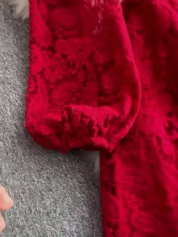 Spring Autumn High End Elegant Birthday Party Women's Dress New French Hook Flower Single Breasted Slim Lace Long Dress S89