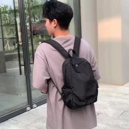 Mini Men's Backpack Fashion Small Black Shoulder School Bag for Man 2023 Canvas Designer Waterproof Sports Travel Male Backpacks