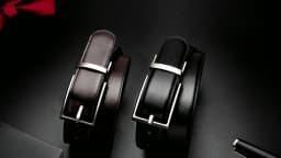 Maikun Reversible Leather Belts for Men Brown Leather Belts For Trousers Boss Belts Men's Designer Waist Belt Coffee