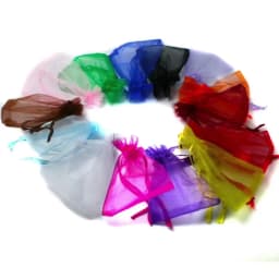 Jewelry Packaging & Display 10pcs/lot RANDOM MIXED Drawable Organza Bags Multisize Choose Gift Bags & Pouches, Packing Bags DIY