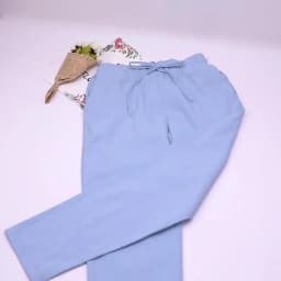 Cotton Linen Pants, Elastic Mid Waist Ankle Length Pant, Casual Women Loose Spring Pants, Female Slacks Size M-5XL 6XL 7XL 8XL