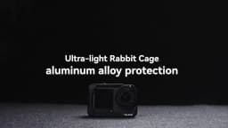 TELESIN Aluminum Alloy Frame Protective Case Rabbit Cage For DJI OSMO Action 6 Accessories Dual Cold Shoe Adapter Metal Shell