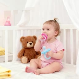 BPA Free Silicone Baby Teether Flower Shape Pacifier Teething Ring Newborn Soothing Chew Toy Infant Grip Molar Sensory Toy