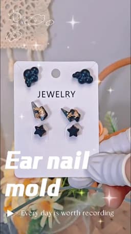 E06E Designs and Craft Supplies Unique Elegant Earrings with Versatile Silicone Mould for Jewelry Lovers Daily Use