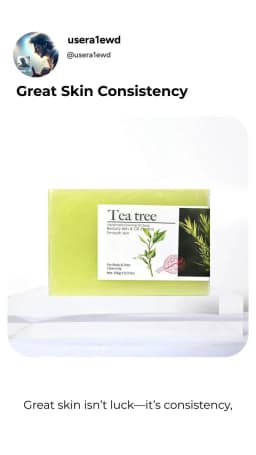 2Pcs100G Tea Tree Oil Soap Bar Deep Cleansing Facial Bath Bar Acne Pimple Control New Formula