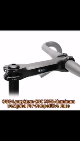 OUO Long Bicycle Handlebar Stem CNC 160/170/180mm Mtb Bike Table 6/17Degree Takeaway 31.8 For Bicycle Downstem 7075 Aluminum